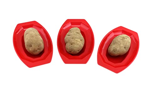  3 Pack Microwave Potato Cooker BPA Free Plastic