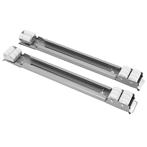  Refrigerator Appliance Rollers, 24 Wheels Detachable Portable Easy To Move Universal Wheel Base Heavy Duty Appliance Rollers Load Bearing 300KG For Dryers(Silver)