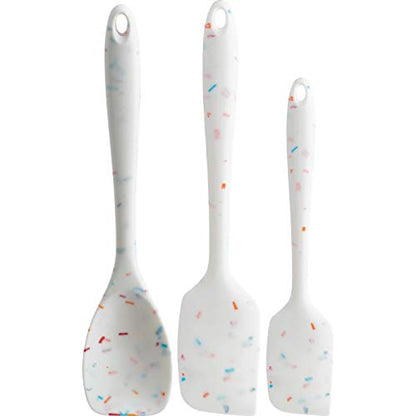  Confetti Silicone Set Of 3 Spatulas