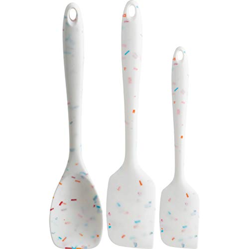  Confetti Silicone Set Of 3 Spatulas