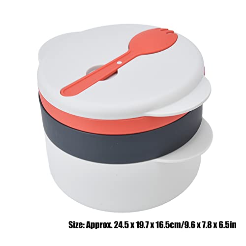  Steaming Container, Microwave Rice Cooker Multi Layer Stackable Double Ear Handle 2L For Home
