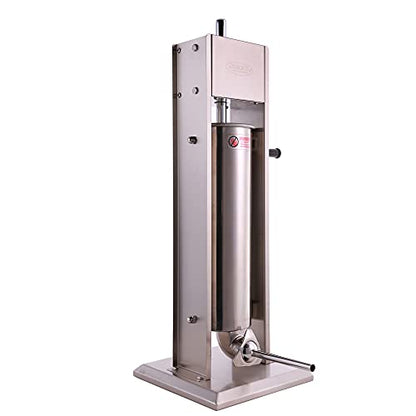  Akka 15 Lb/7 L Sausage Stuffer 2 Speed Stainless Steel Vertical Sausage Maker