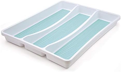  Basics 6 Compartment Drawer Organizer, Star Blue