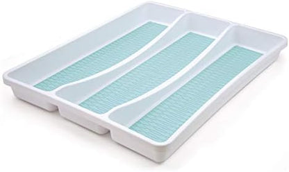  Basics 6 Compartment Drawer Organizer, Star Blue