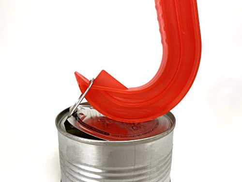  2 Easy Safe Ring Pull CAN OPENER Protects Nails Arthritis Hands Helper By ALAZCO RED & BLUE