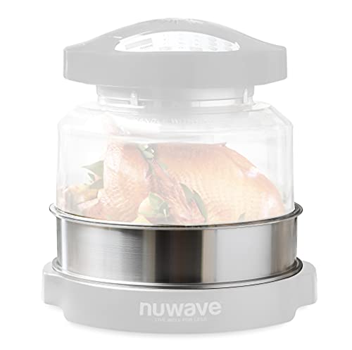  Nuwave Oven Pro Plus Stainless Steel 3” Extender Ring– Compatible With Nuwave Oven Pro Plus Models