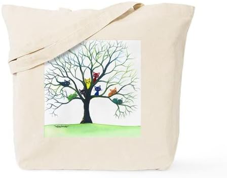  CafePress Calico Cat Tote Bag Natural Canvas Tote Bag, Reusable Shopping Bag