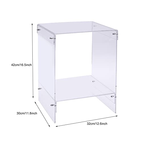  Table End Table Side Table Clear Nightstand For Living Room Bedroom Home Decoration