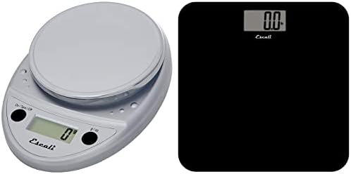  Primo Digital Food Scale Multi-Functional Kitchen Scale And Baking Scale For Precise Weight Measuring And Portion Control, 8.5 X 6 X 1.5 Inches, Chrome