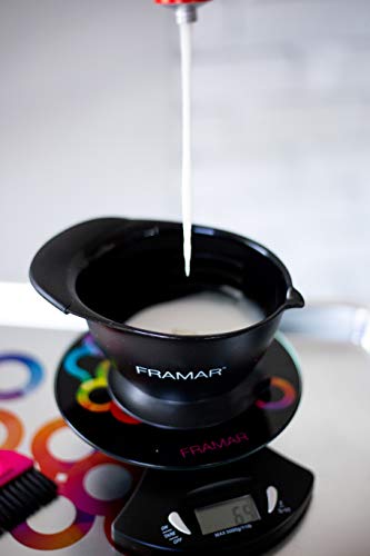  Ramar Digital Scale, Hair Color Scale, Kitchen Scale, Food Scale, Gram Scale - Elegant Black