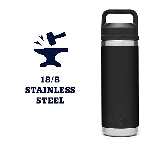 Yeti Rambler 18 Oz Bottle, Vacuum Insulated, Stainless Steel With Chug Cap