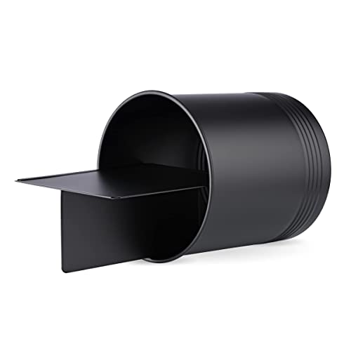  Steelware Central Utensil Holder With Removable Divider Extra Large Tools Organizer Storage, Matte Black