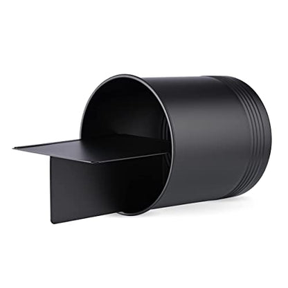  Steelware Central Utensil Holder With Removable Divider Extra Large Tools Organizer Storage, Matte Black