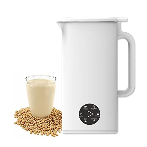  Ni Soybean Milk Maker, Portable Soy Milk Machine With 6 Functions, Juicer Maker, Free Filtering, Self Cleaning And 110V For Household (White-)