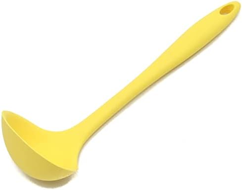  Premium Silicone Cooking Ladle, 11.25 Inch, Red