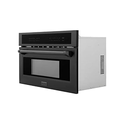  INE 30" 1.6 Cu Ft. Built-in Convection Microwave Oven In Black Stainless Steel With Speed And Sensor Cooking (MWO-30-BS)