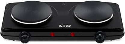  Electric Hot Plate, 1800W Countertop Burner, Dual Electric Stove, Portabel Electric Cooktop,Portabel Double Burner For Cooking