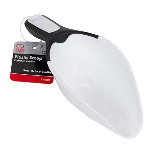  Select Plastic Scoop, 1 Cup, White