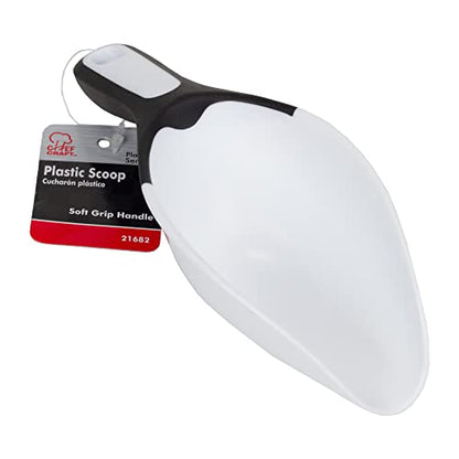  Select Plastic Scoop, 1 Cup, White