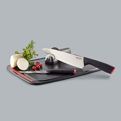 Brund Easycut Roll Sharpener Knife, Black