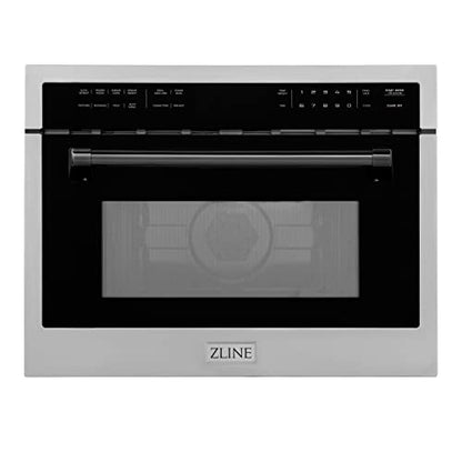 GENERIC Autograph 24" 1.6 Cu Ft. -in Convection Microwave Oven In Stainless Steel And Matte Black Accents Silver Finish Ul Listed