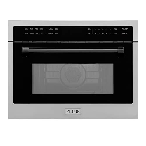 GENERIC Autograph 24" 1.6 Cu Ft. -in Convection Microwave Oven In Stainless Steel And Matte Black Accents Silver Finish Ul Listed
