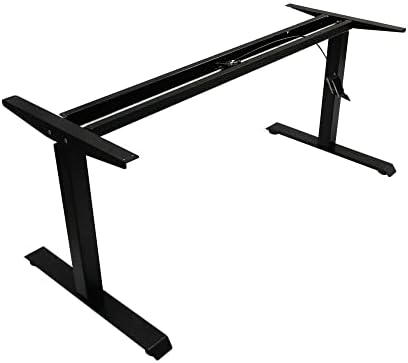  Alera ALEHTPN1B AdaptivErgo 26.18 In. 39.57 In. Pneumatic Height-Adjustable Table Base - Black