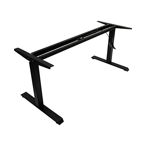  Alera ALEHTPN1B AdaptivErgo 26.18 In. 39.57 In. Pneumatic Height-Adjustable Table Base - Black