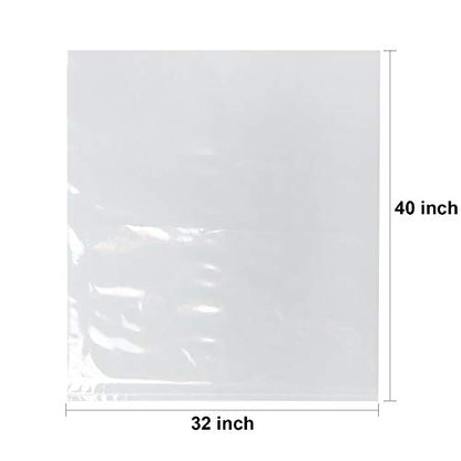  32x40 Inch, Easter Basket Cellophane Shrink Bags,  Shrink Wrap Bags Large, Clear, 5 Packs