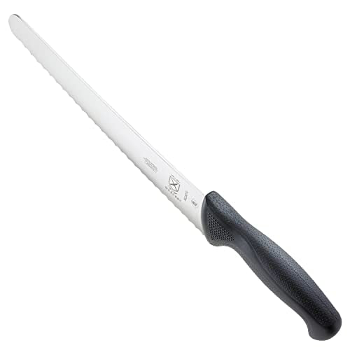  23210 Millennia Black Handle, 10-Inch Wide Wavy Edge, Bread Knife