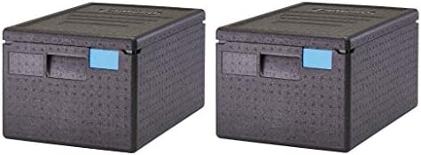  , Black EPP180SW110 Cam GoBox Top-Loader Food Pan Carrier, (Pack Of 2)