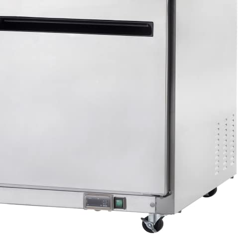  UC60F 60-Inch Two-Door Undercounter Work Top Freezer, Stainless Steel, 1/2-HP, 115v