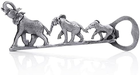  Elephant Bottle Opener, Unique Elephant Gifts For Men, Women (Silver)