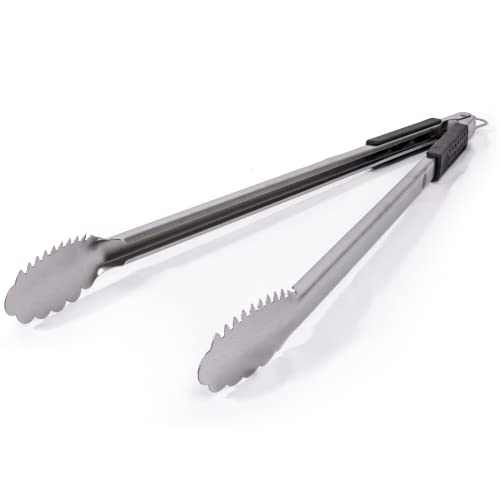  Tongs Super Long 24-inch Heavy Duty For BBQ And Grilling | Extra Long Stainless Steel Grilling Tongs For Outdoor Grill And Kitchen Cooking | Long Metal Tongs With Safety Hand Grips