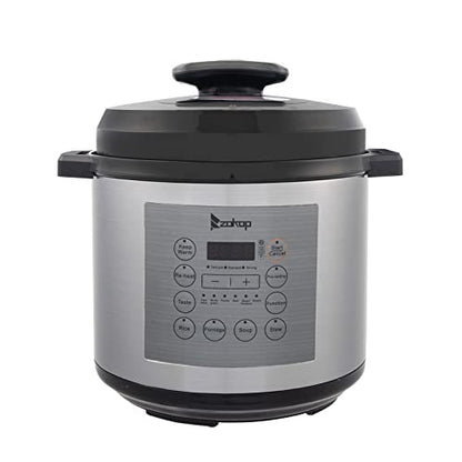  1000W Push-Button Stainless Steel Electric Pressure Cooker 13 In 1 Cooking Mode, Stainless Steel Color