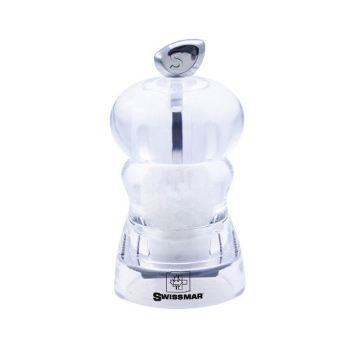  Alice 4-Inch Salt Mill, Clear