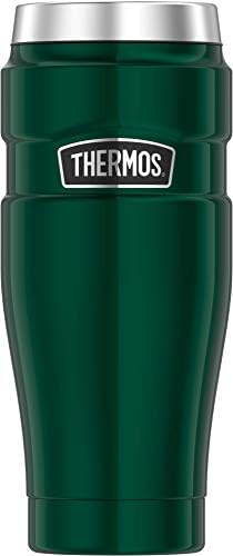 Thermos Stainless King Vacuum-Insulated Travel Tumbler, 16 Ounce, White