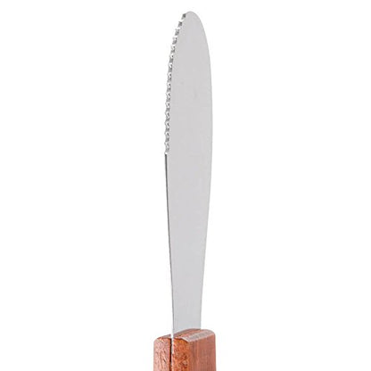  (3 Pack) 7-Inches Sandwich Spreader, Wide Stainless Steel 3 1/2" Long Blade With Wooden Handle Butter Spreader, Jam, Cream Cheese, Condiment Spreader