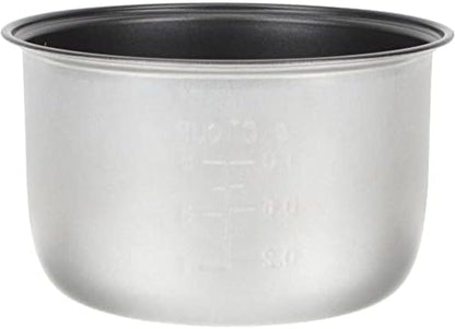  Stainless Steel Cookware Rice Cooker Inner Pot Rice Cooker Liner Nonstick Rice Cooking Container Caking Baking Pan Rice Makers Accessories For Rice Maker Cooker 3L Rice Container