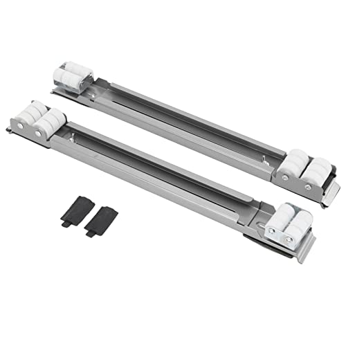  Refrigerator Appliance Rollers, 24 Wheels Detachable Portable Easy To Move Universal Wheel Base Heavy Duty Appliance Rollers Load Bearing 300KG For Dryers(Silver)