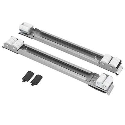  Refrigerator Appliance Rollers, 24 Wheels Detachable Portable Easy To Move Universal Wheel Base Heavy Duty Appliance Rollers Load Bearing 300KG For Dryers(Silver)