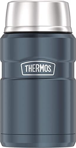 Thermos Stainless King Vacuum-Insulated Food Jar, 24 Ounce, Matte Steel