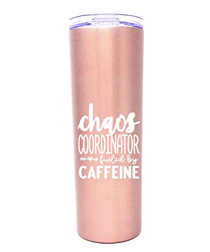  Chaos Coordinator 20 Oz Tumbler - Best Insulated Travel Cup For Boss Women - Great Gifts For Mom, Coworker, Bosses, Christmas, Birthday