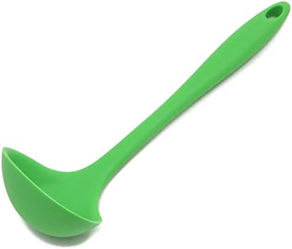  Premium Silicone Cooking Ladle, 11.25 Inch, Red