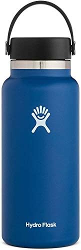 Hydro Flask Wide Mouth Flex Cap Bottle - Stainless Steel Reusable Water Bottle - Vacuum Insulated, Dishwasher Safe, BPA-Free, Non-Toxic