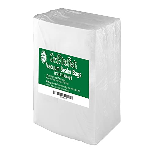  100 Gallon Size 11" X 16"Vacuum Sealer Bags With BPA Free And Puncture Prevention,Vacuum Seal Freezer Bags,Great For Sous Vide Vaccume Sealer PreCut Bags
