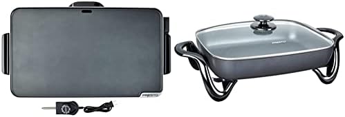 Presto 07072 Slimline Griddle, Black, 22"