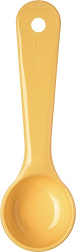  Measure Miser Solid Measuring Spoon With Short Handle, 1 Ounce, Yellow