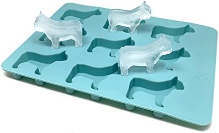  French Bulldog Ice Cube Tray And Treat Mold, 9 Frenchie Shaped Molds, BPA Free And Heat Resistant, Chocolate Mold