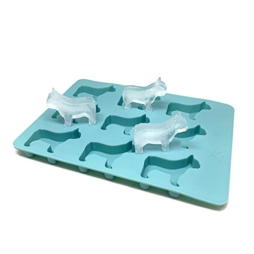  French Bulldog Ice Cube Tray And Treat Mold, 9 Frenchie Shaped Molds, BPA Free And Heat Resistant, Chocolate Mold